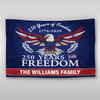 Personalized Family Name 250 Years of Freedom Patriotic Banner House Flag HA75 898794