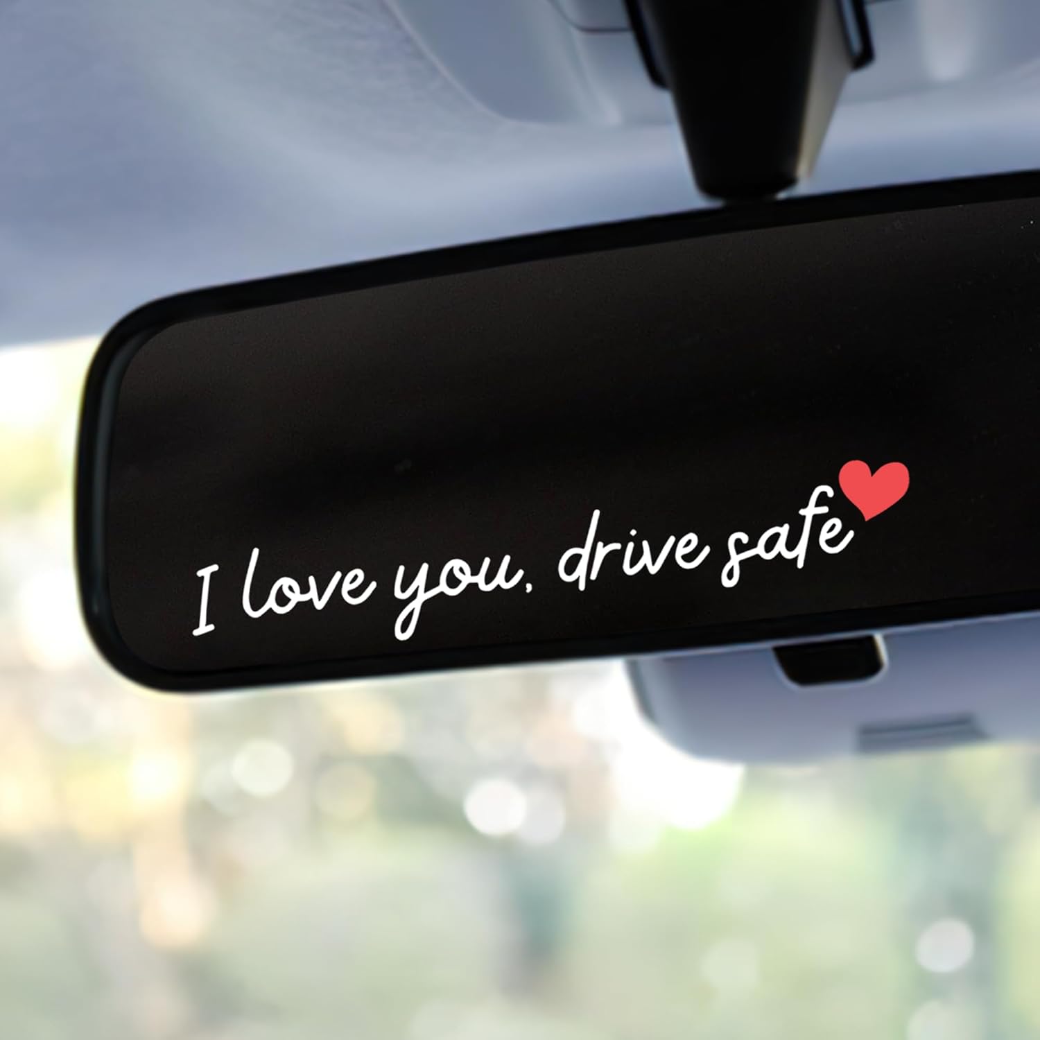 I Love You, Drive Safe Cute Rearview Mirror Car Sticker Gift For Your Lover LM32 897453