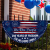 Custom Family Name 250 Years USA Patriotic Heritage 1776 2026 Non-pleated Fan Flag HO82 901316