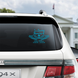 Personalized In Loving Memory of Loved One Car Window Decal Sticker Memorial Gift CH07 910214