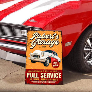 Custom Photo Garage Signs Personalized Full Service Car Metal Sign CH07 899124