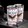 Personalized God Bless America Patriotic 3D Inflated Effect Fat Tumbler HA75 921092