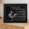 Charlie Kirk Memorial Black and White Style Picture Frame HO82 65806