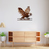 Custom Family Name Patriotic Eagle Metal House Metal Sign HO82 901146