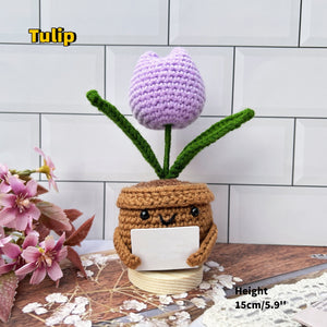 Personalized Gift For Teacher Thank You For Helping Me Grow Crochet Plant LM32 893797