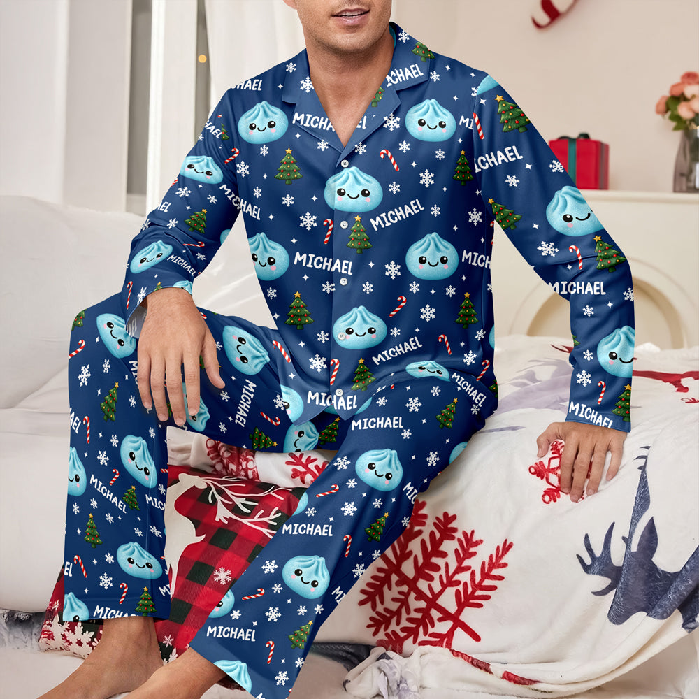 Personalized Dumpling Squishy Christmas Pattern Pajamas HO82 903734