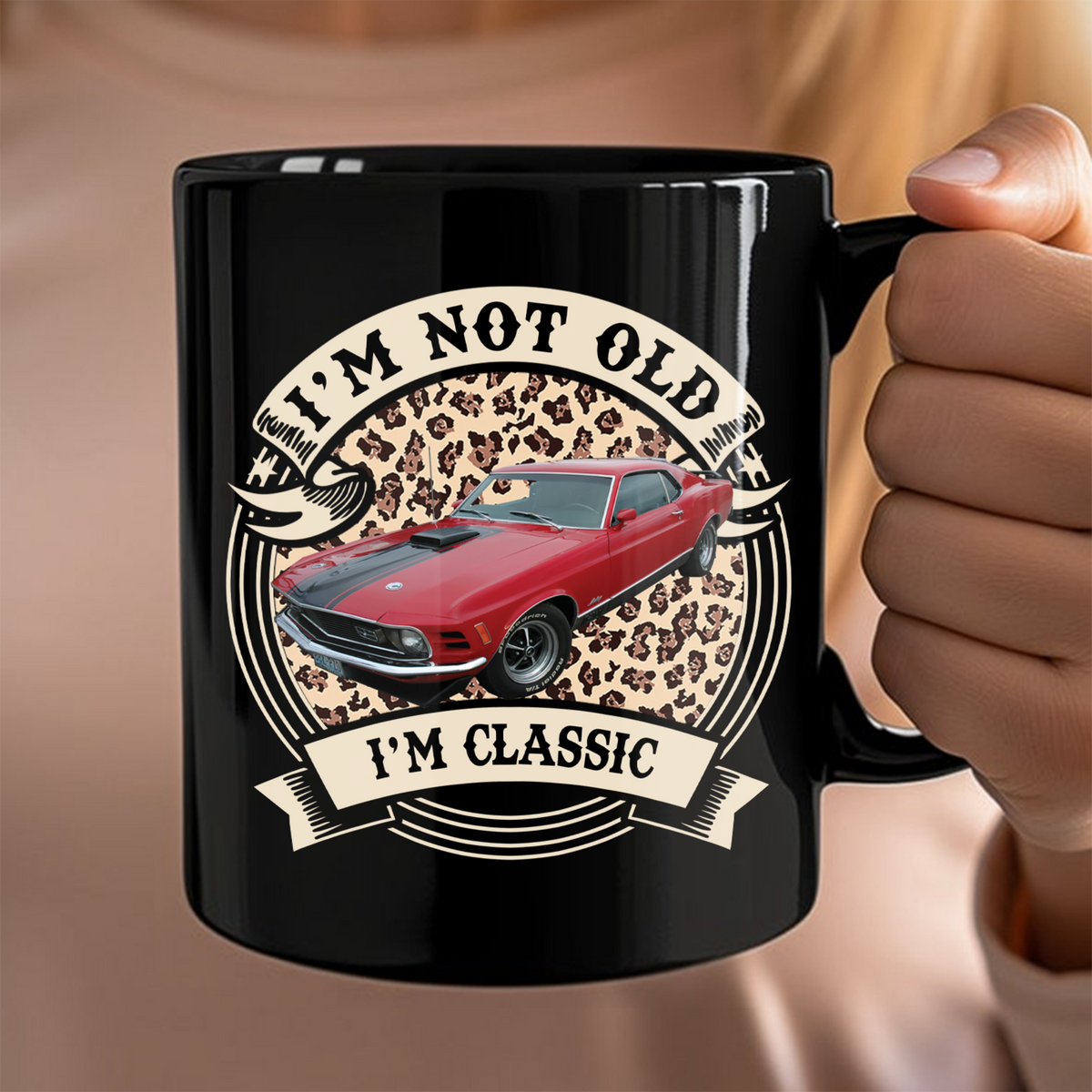 This Is How I Roll - Custom Car Photo Route 66 Vintage Black Mug CH07 899804