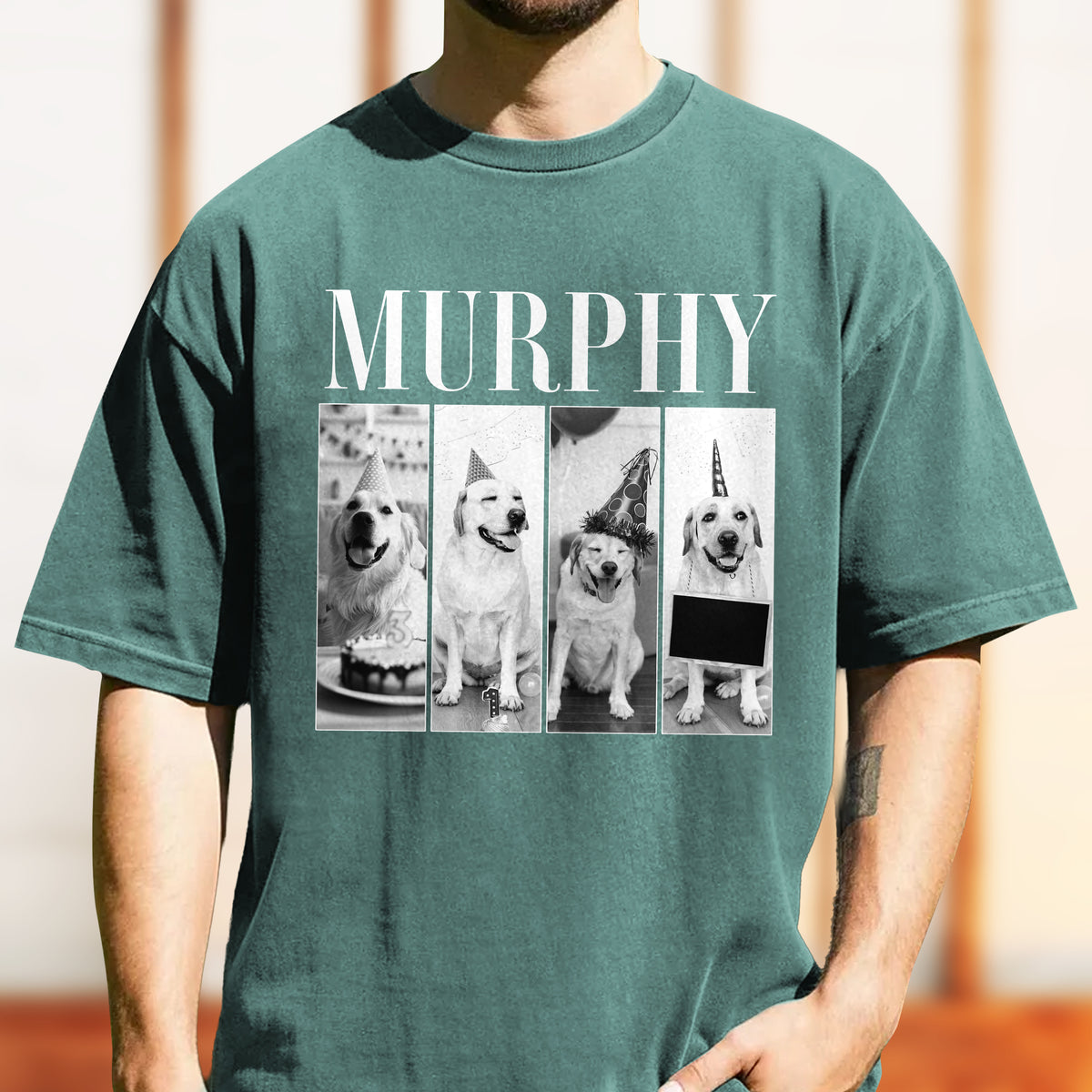 Custom Dog Photo Bootleg Comfort Color Shirt Gift For Dog Lovers CH07 899376