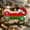 Custom Dog Bone Gingerbread Christmas Acrylic Ornament Gift For Dog Lovers TH10 170687