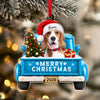 Custom Dog Photo Merry Woofmas Acrylic Ornament - Personalized Christmas Gift for Dog Lovers CH07 180496