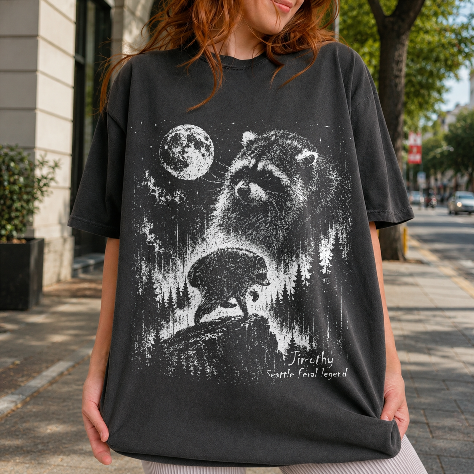 Vintage Jimothy Raccoon Comfort Shirt, Seattle Feral Legend Racoon Comfort Shirt CH07 180244