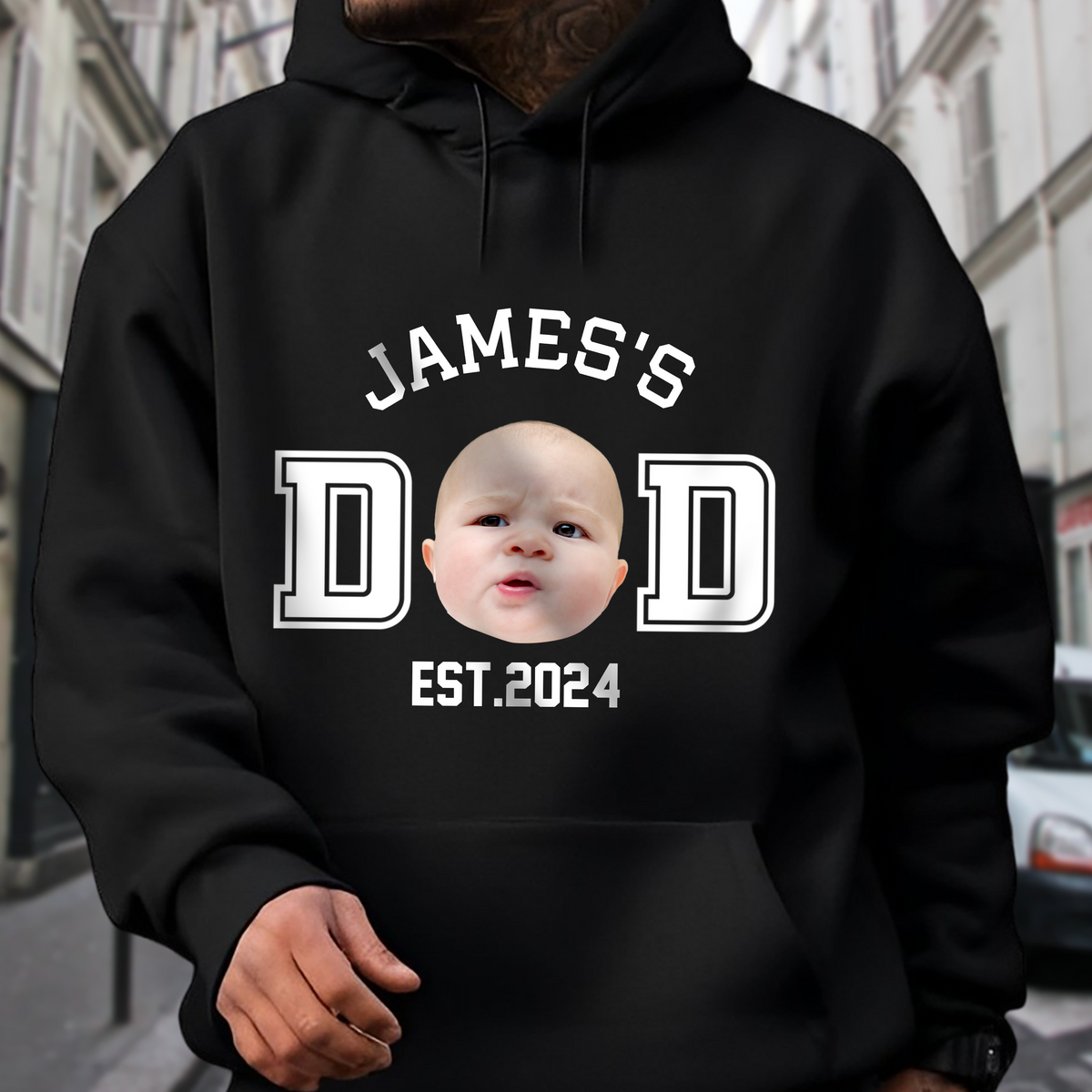 Custom Kid Photo Dad Mom EST Dark Shirt Family Gift CH07 895994