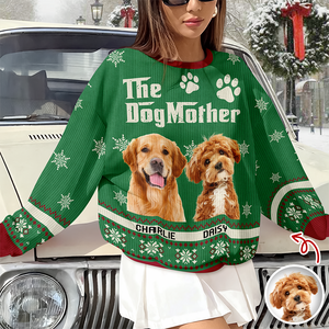 Custom Photo The Dogmother - Personalized Christmas Ugly Sweater CH07 899878
