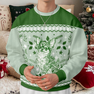 Personalized Chinoiserie Toile De Jouy Dog Ugly Sweater TH10 896041