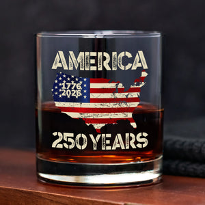 250 Years America Anniversary 250th Independence Day Whiskey Glass HA75 897356