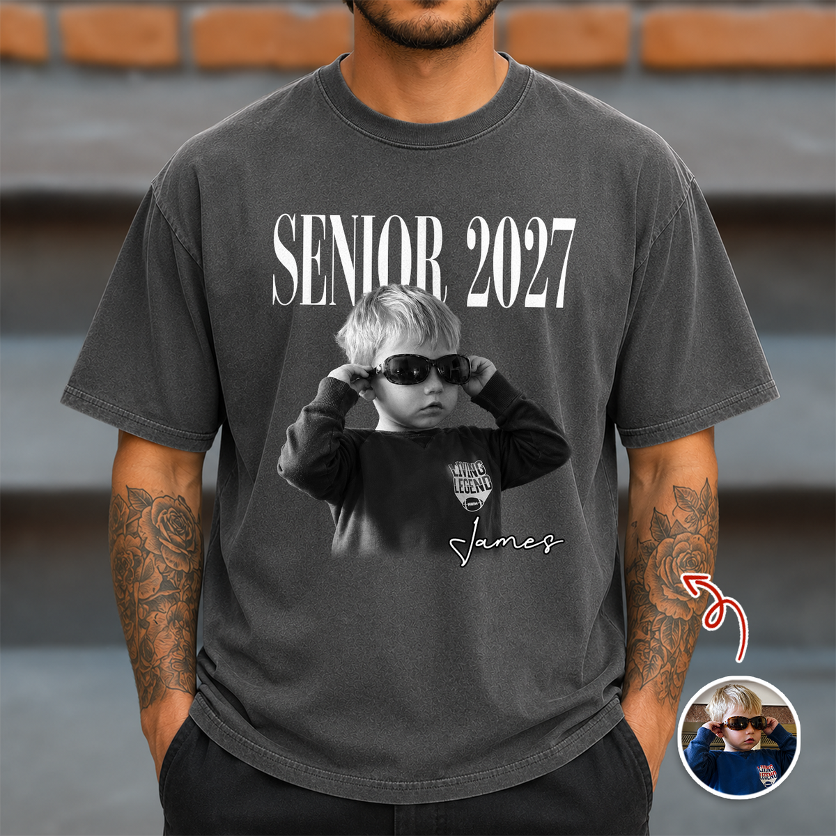 Personalized Photo Senior 2027 Vintage Comfort Shirt Back To School Gift HA75 922044