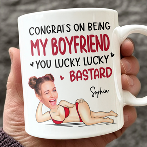 Custom Photo Anniversary Wedding Personalized Mug Gifts For Husband And Wife, Him And Her LM32 897577