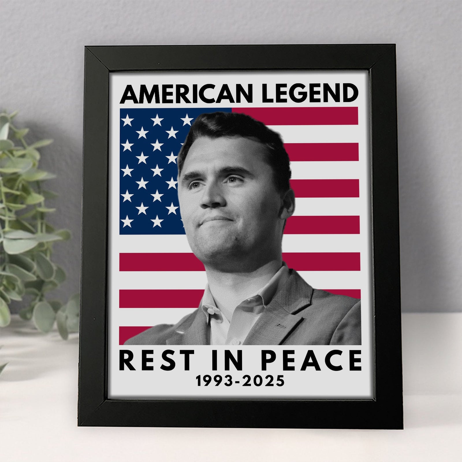 Charlie Kirk - America Legend Rest In Peace Picture Frame HO82 65802