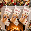Personalized Dog Photo And Name Christmas Stocking, Holiday Decoration Gift LM32 670479