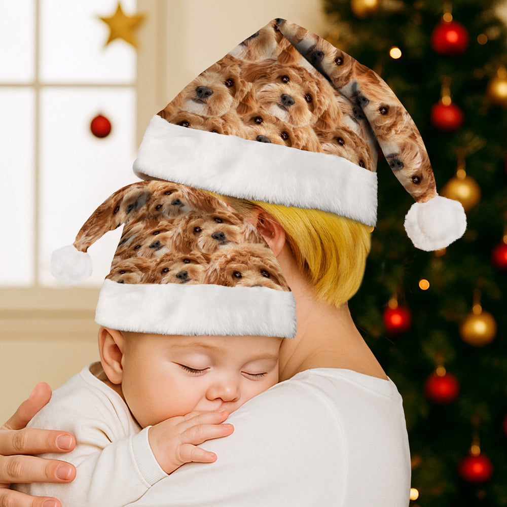 Custom Dog Cat Portrait Photo Unique Santa Hat For Pet Lovers LM32 895351