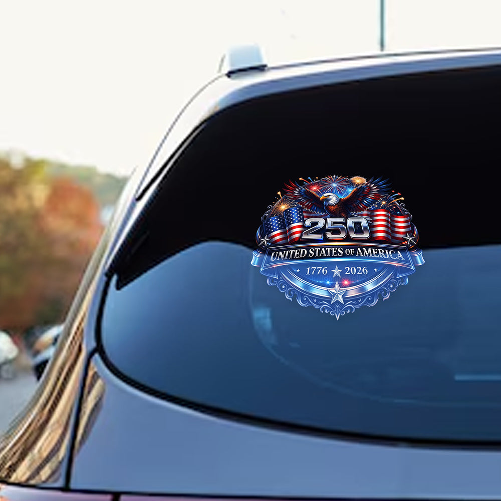 250 United State of America 1776 - 2026 Car Window Decal Sticker HO82 901380