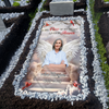 Custom Photo A Piece Of My Heart Lives In Heaven Memorial Grave Blanket LM32 893237