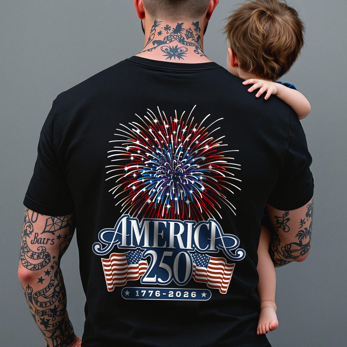 America 250 Firework Back Shirt TH10 894639