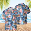 Custom Photo Funny Face Cat Tropical Floral Hawaii Shirt HA75 892262