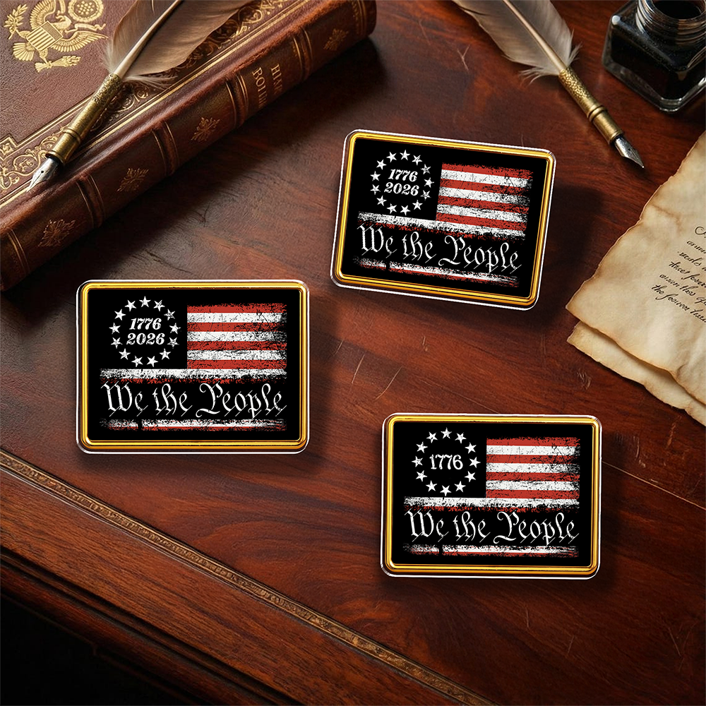 We The People 1776-2026  - USA Flag Acrylic Pin HA75 920958