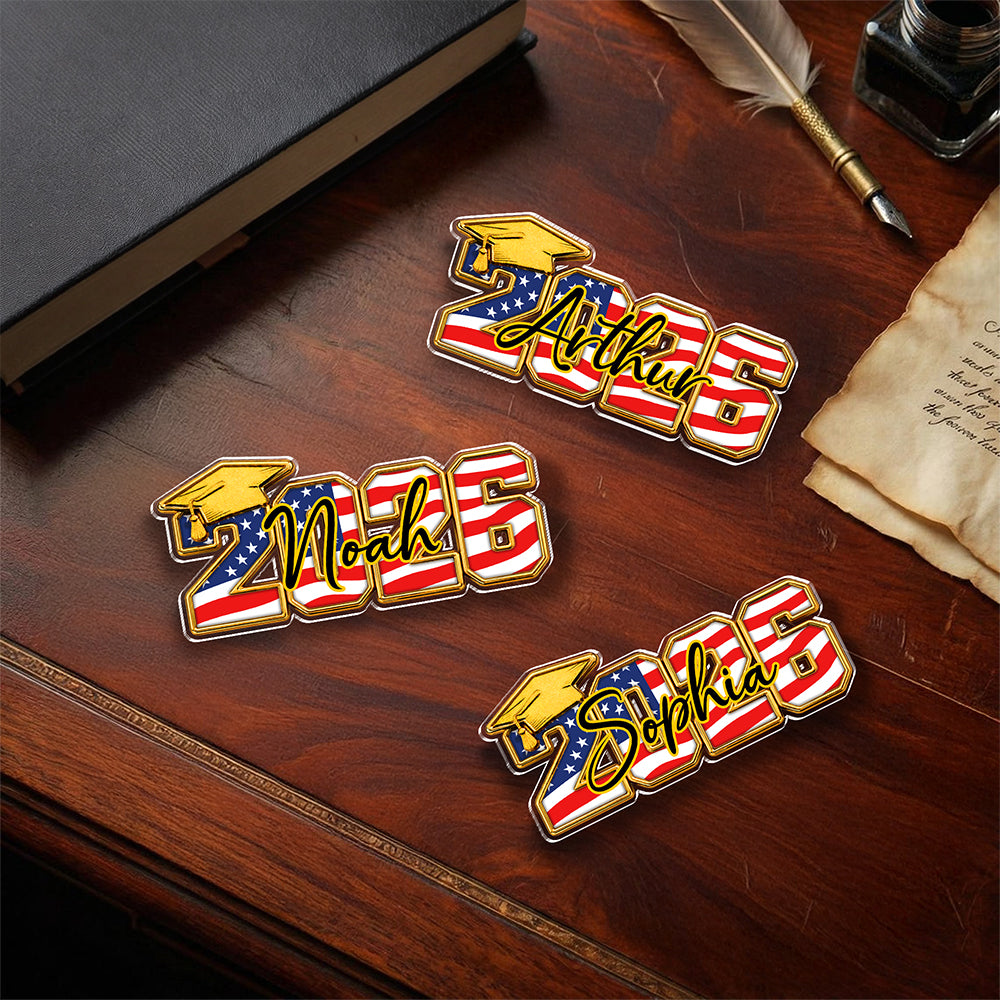 Personalized Name Class of 2026 Graduation Acrylic Pin HA75 921030