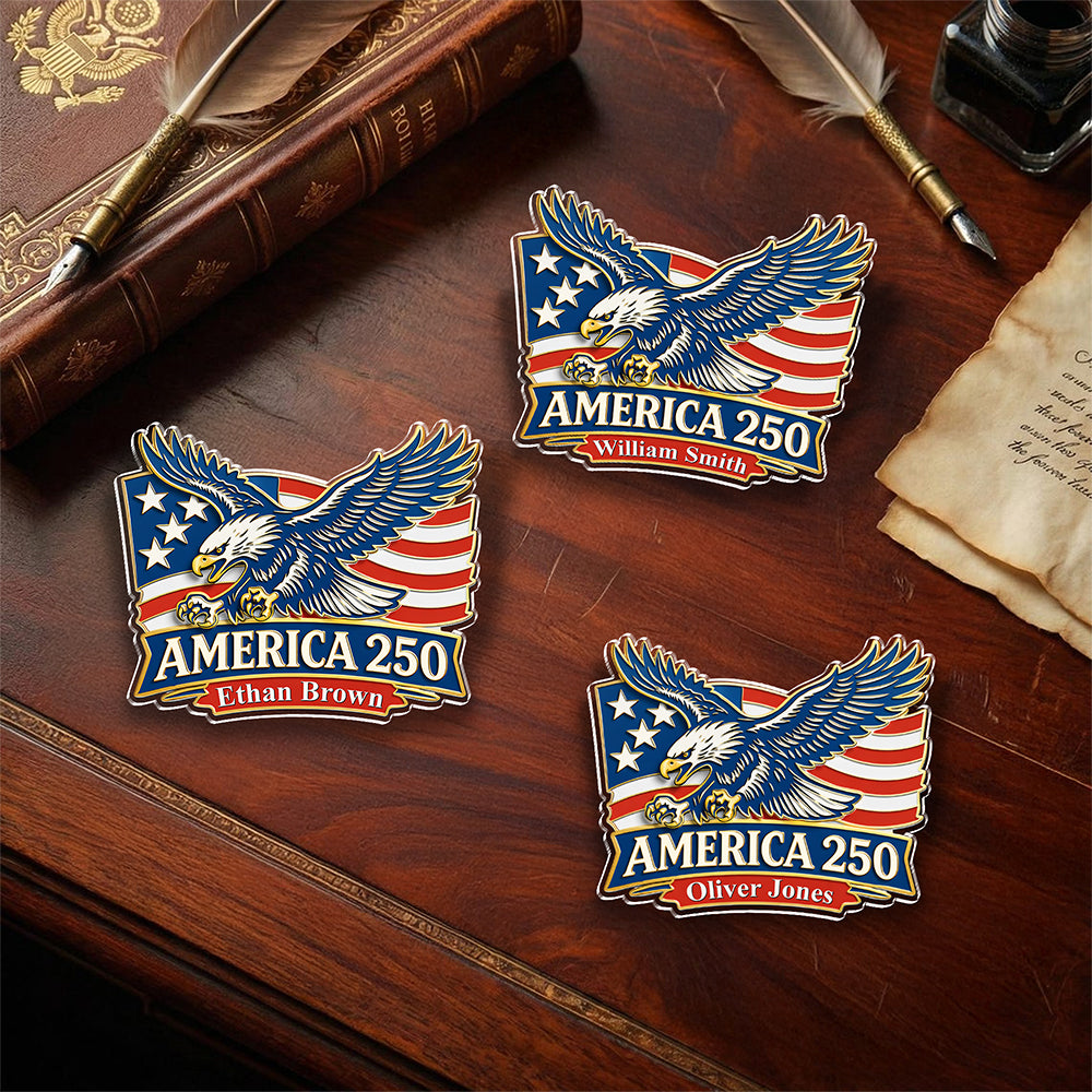 Personalized Name America 250 1776-2026 Anniversary Acrylic Pin HO82 901866