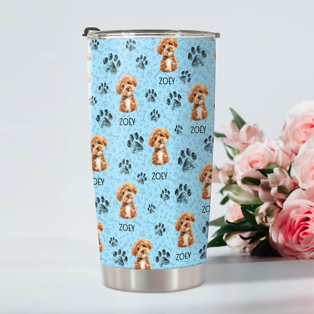 Custom Pet Photo Fat Tumbler Gift For Pet Owners CH07 910334