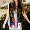 Custom Class of 2026 Mexican American Flag Graduation Stole TH10 898307