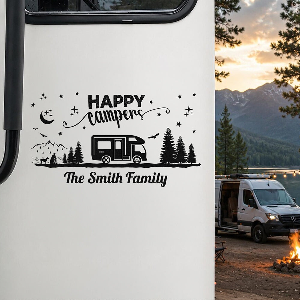 Personalized Welcome to Our Campsite RV Decal Sticker LM32 669405