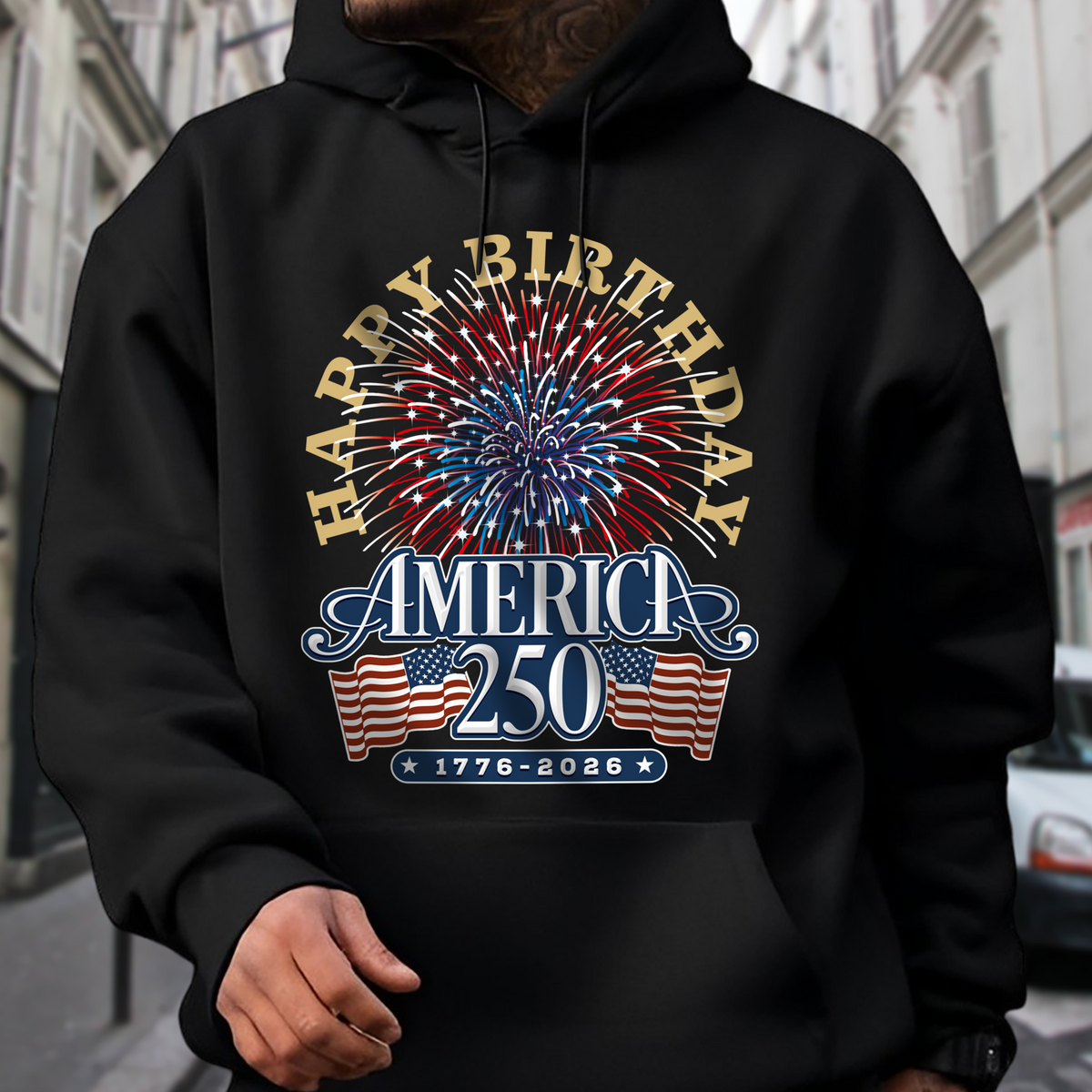 America 250 Semiquincentennial Fireworks Celebration Dark Shirt HO82 894604