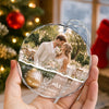 Custom Photo Our First Christmas As Mr Mrs Glass Ornament TH10 171427