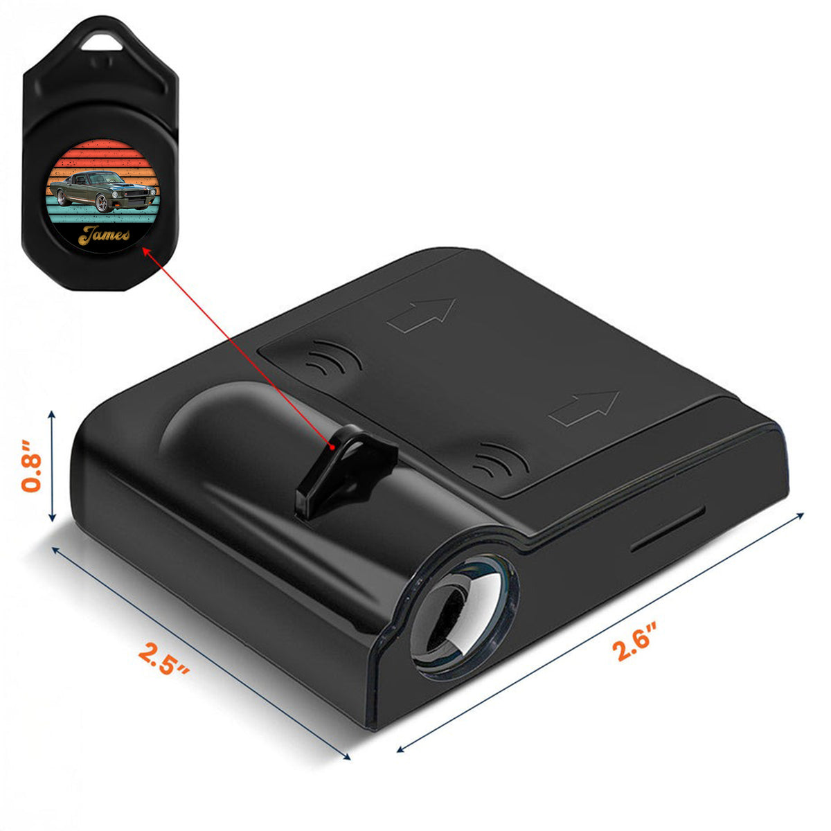 Custom Vintage Retro Car Photo Car Door Projector Light CH07 896424