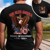 God Bless America 250 Years Of Freedom 1776 - 2026 Back & Front Dark Shirt CH07 910532