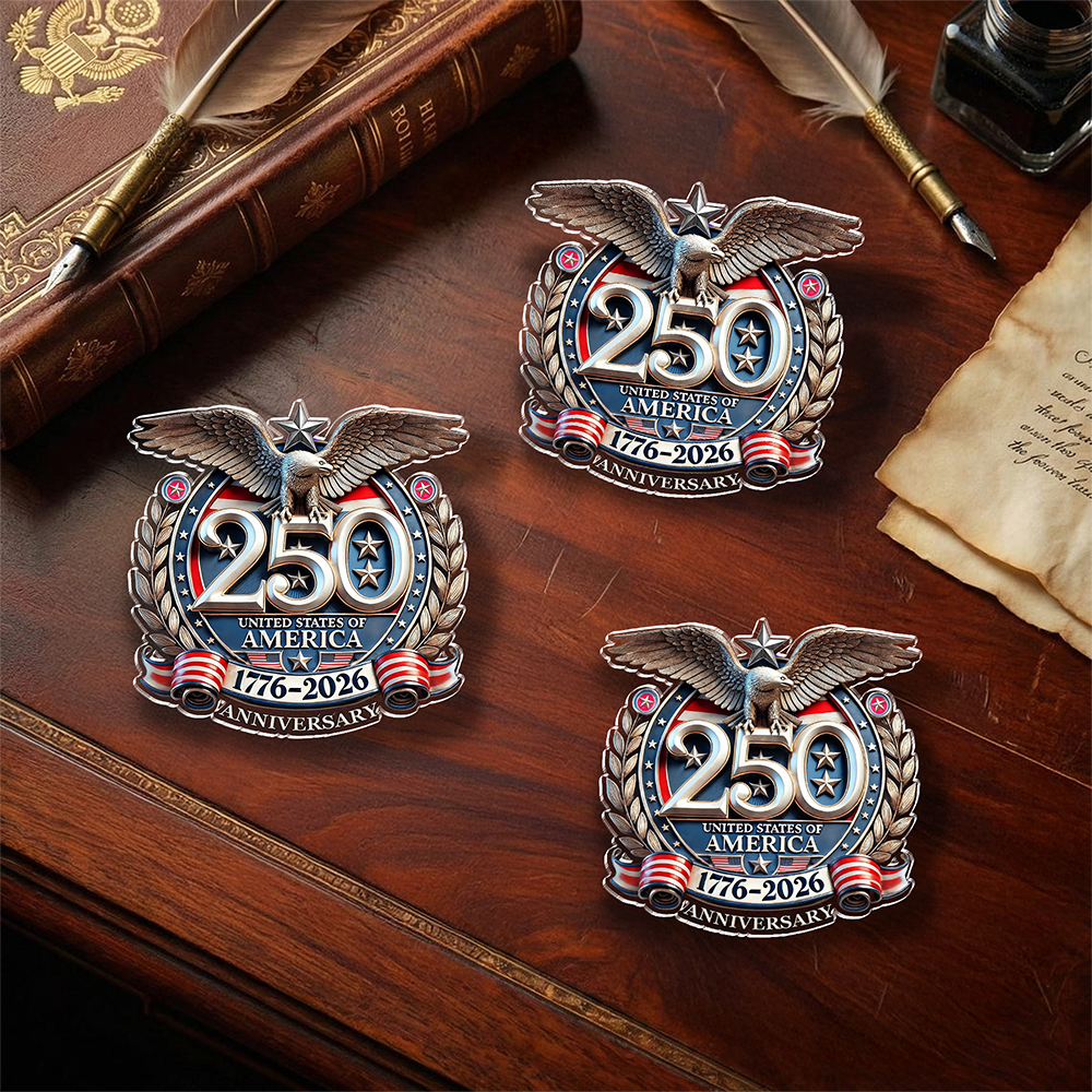 Personalized USA Eagles 250th Anniversary Semiquincentennial 1776-2026 Acrylic Pin HA75 920942