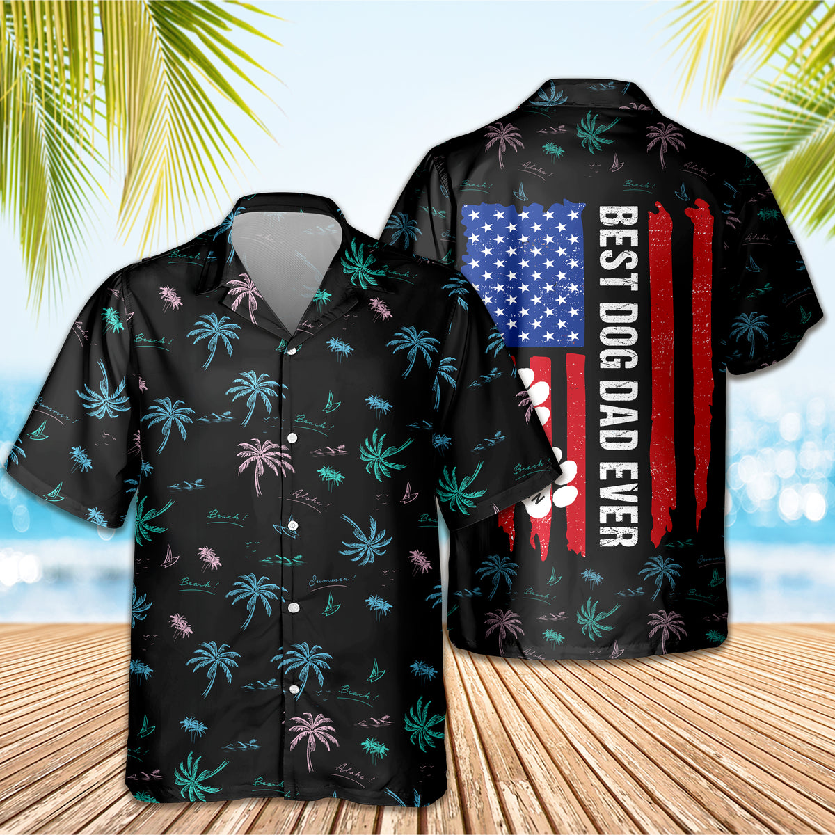 Best Dog Dad Ever Hawaii Shirt For Dog Lover TH10 892971