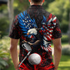 Personalized Name American Eagle Patriotic Polo Shirt For Golf Lovers HA75 921114
