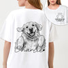 Custom Photo Pencil Sketch Forever In My Heart Memorial Shirt HA75 921780