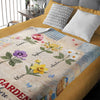 Custom Name Grandma's Garden Love Grows Here Blanket - Personalized Birth Flower Mother’s Day Gift CH07 911194