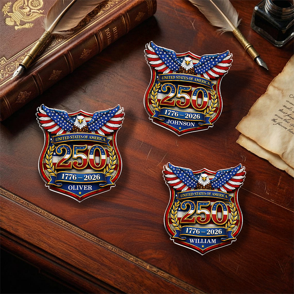 Personalized 250th Anniversary of USA Acrylic Pin CH07 911084
