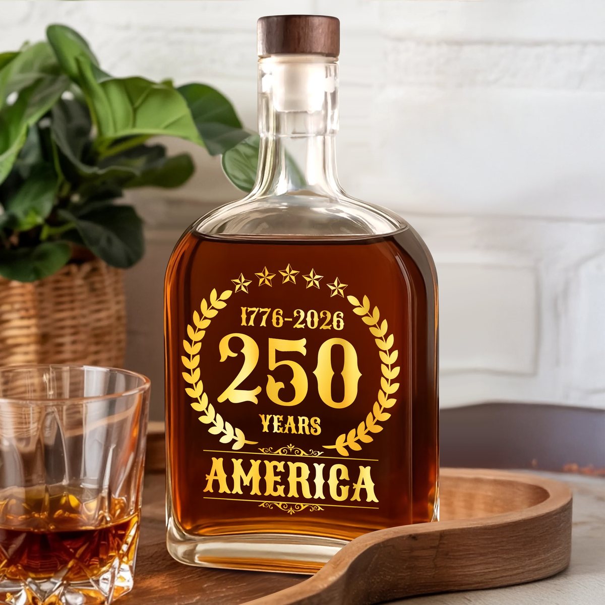 America 250 Years America 250th Anniversary Whiskey Bottle HA75 897422