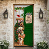 Custom Photo Santa Dog No Need To Knock Christmas Decoration Door Cover LM32 895673