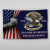 Patriotic USA 250th Anniversary 250 Years of Freedom House Flag CH07 896644