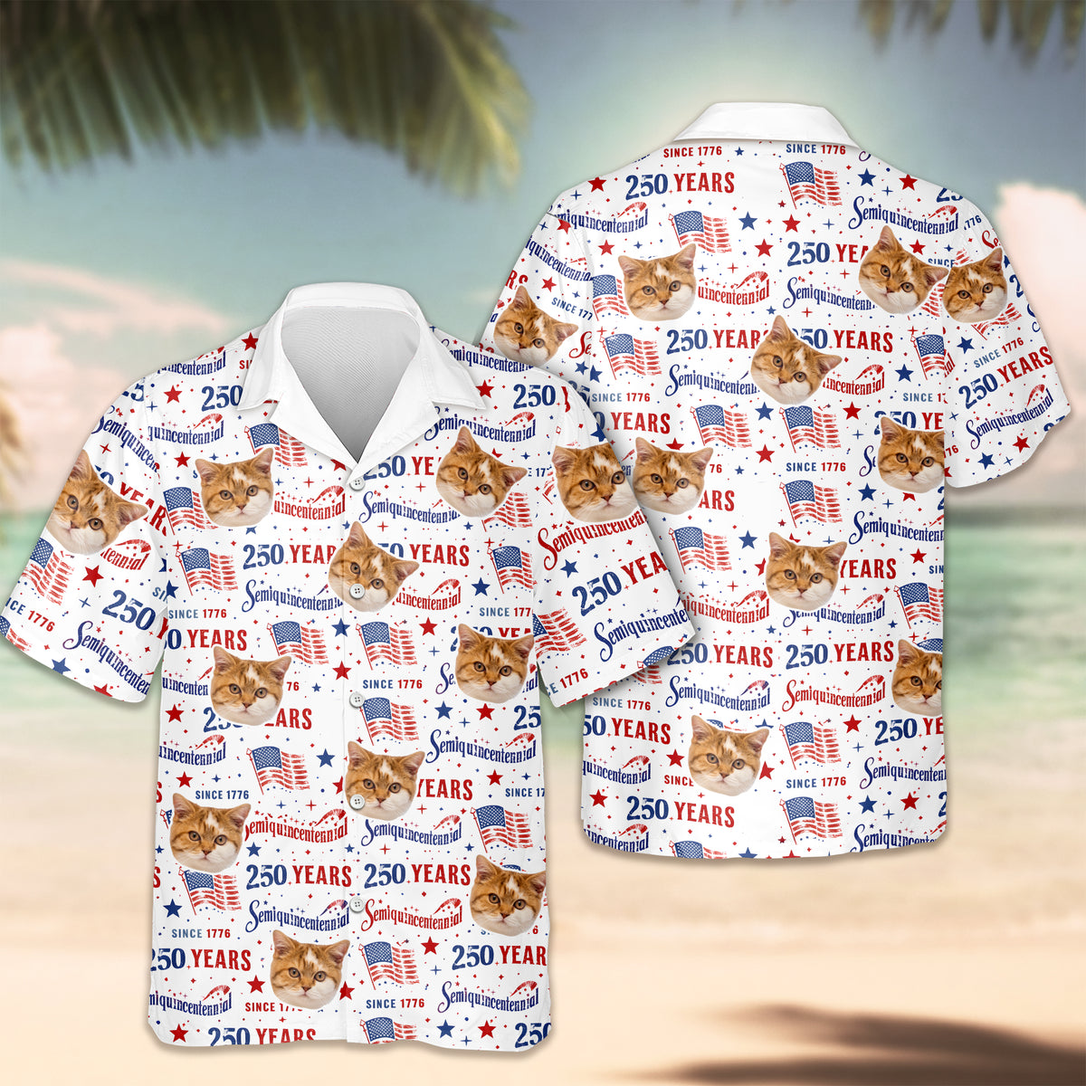 Custom Dog Cat Photo America 250 Semiquincentennial Hawaii Shirt LM32 899507