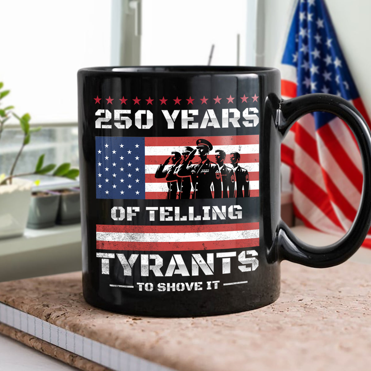 250 Years USA 250th Anniversary America Celebration Black Mug CH07 896742