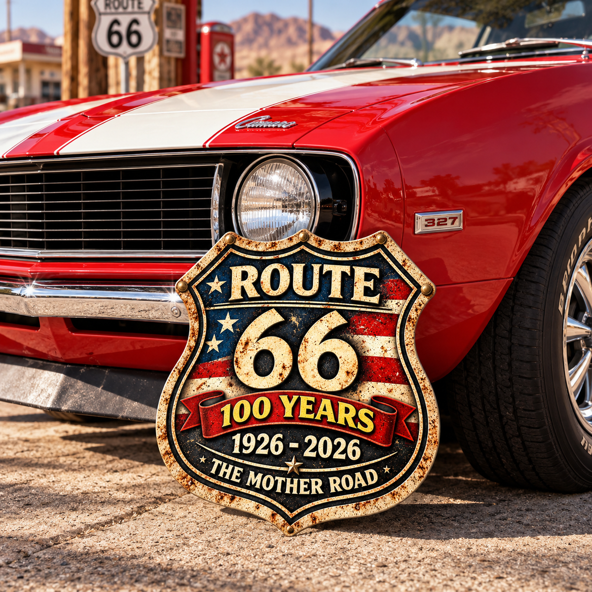 Route 66 Centennial, 100th Anniversary - The Mother Road Metal Sign LM32 670243